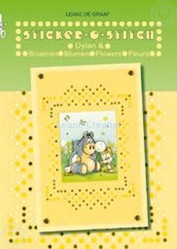 Afbeeldingen van Sticker-O-Stitch® met Dylan® & bloemen