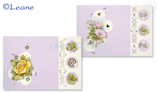 Picture of Card set Tri-O cards pink/magnolia