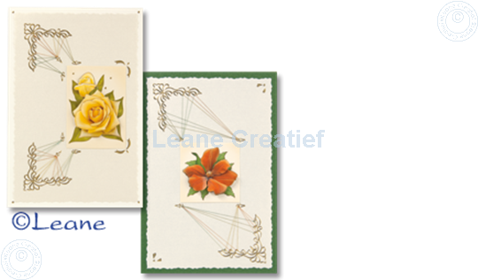 Afbeelding van LeCreaDesign® Hoekborduur Sticker goud