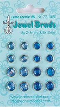 Picture of Jewel brads dark blue / light blue