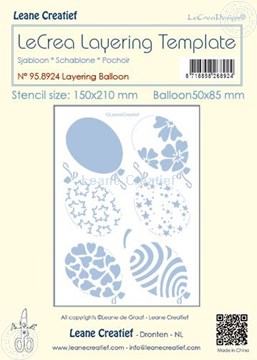 Bild von Layering Schablone Ballon