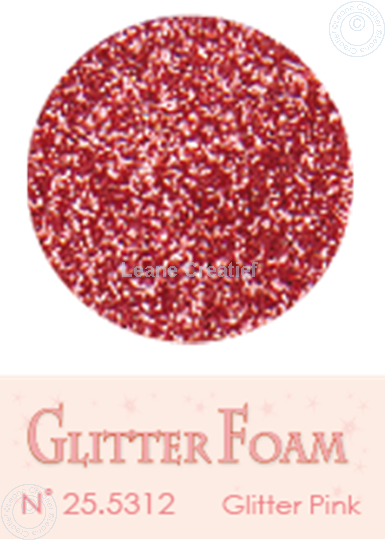 Afbeelding van Glitter Foam A4 sheet Pink