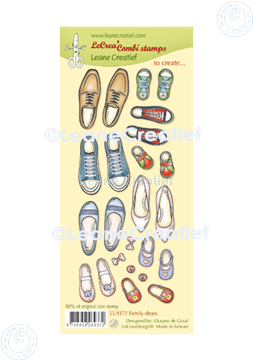Afbeeldingen van LeCreaDesign® combi clear stamp Schoenen