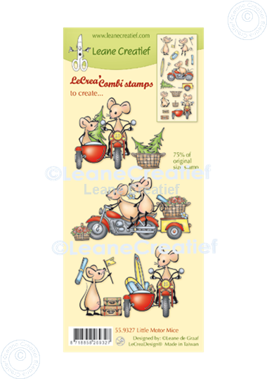Picture of LeCreaDesign® combi clear stamp Little motor Mice