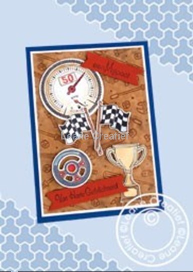 Afbeelding van Racing car birthday card