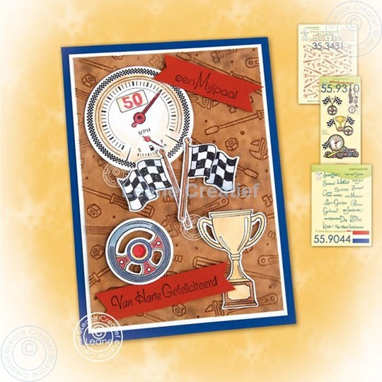 Afbeelding van Racing car birthday card