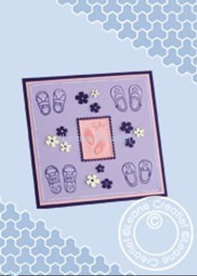 Picture of Baby card baby shoes