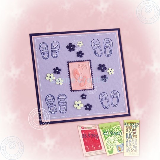 Picture of Baby card baby shoes