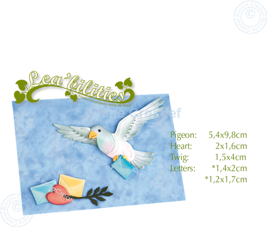 Picture of Lea’bilitie® Carrier pigeon cut and embossing die