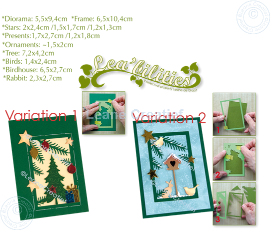 Picture of Lea’bilitie® Diorama Christmas cutting and embossing  die