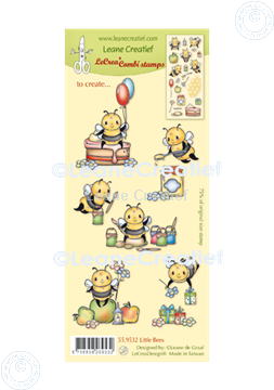 Bild von LeCreaDesign® Silikon Kombi Stempel Bienen